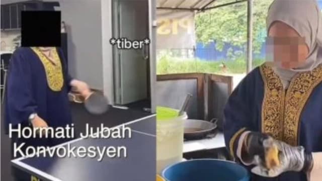 穿毕业袍炸香蕉打乒乓博眼球 马国大学校长：请尊重毕业袍