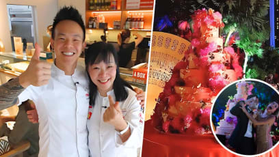Ex-JC Teacher Who Grew Up In 1-Room HDB Flat Baked ‘Crazy Rich Asians’ Wedding Cake 