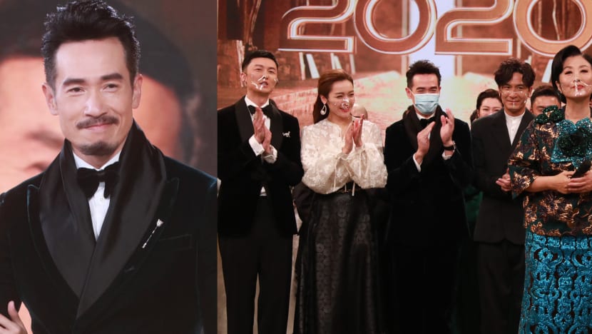 Moses Chan Was (Again) The Only Star Who Wore A Medical-Grade Surgical Mask At The TVB Anniversary Awards Moses Chan Was (Again) The Only Star Who Wore A Medical-Grade Surgical Mask At The TVB Anniversary Awards