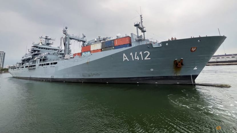 German warships aim to secure sea lanes in Indo-Pacific, admiral says German warships aim to secure sea lanes in Indo-Pacific, admiral says