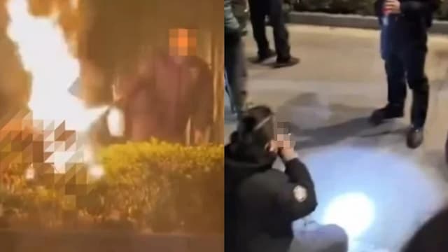 疑不满妻子出轨  中国男子涉用自制喷火器当街烧死“奸夫”