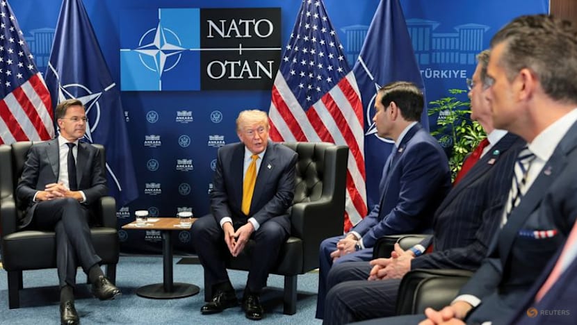 Trump says at NATO summit he has ordered cutoff of US trade with Spain