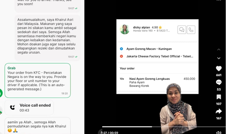 Warga SG, Malaysia lancar inisiatif kirim bantuan makanan ke Indonesia melalui aplikasi Grab