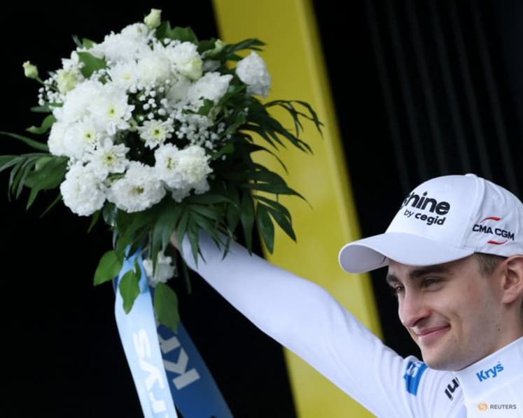 French teenager Seixas grabs white jersey as Tour podium dream gathers pace
