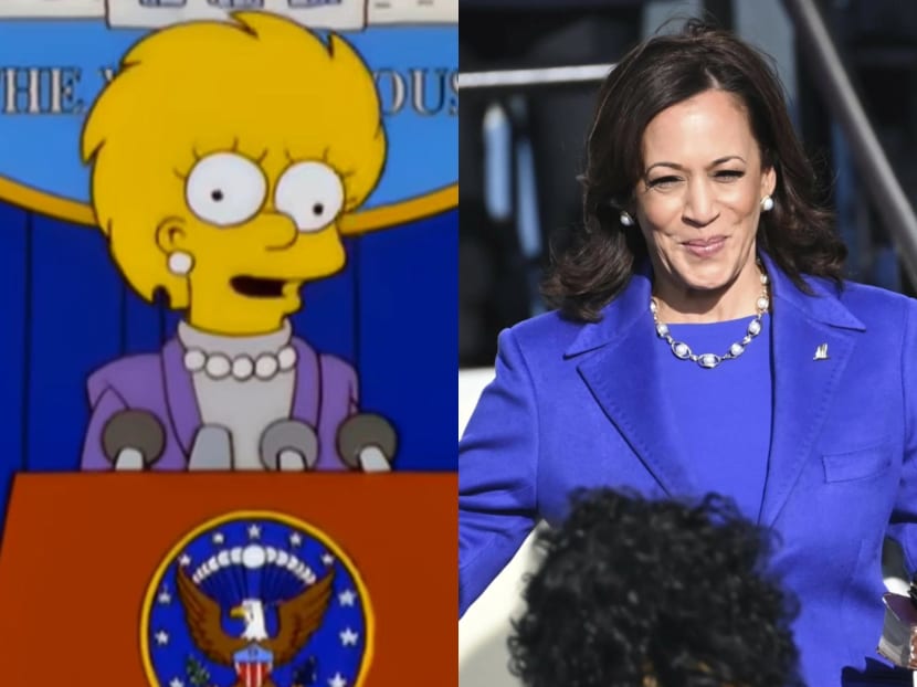 Did The Simpsons predict the future again? An episode from 2000 shows Lisa wearing outfit similar to Kamala Harris'