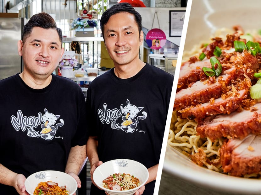 Kuching-Born Hawkers Sell ‘QQ’ Red & White Kolo Mee, Sarawak Laksa At Geylang Kopitiam