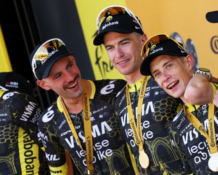 Vingegaard closes difficult chapter as he dons Tour yellow jersey