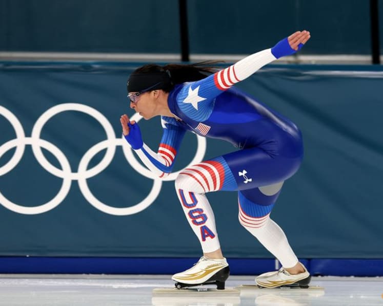 Speed skating-American Bowe savours final ride as Games career winds down