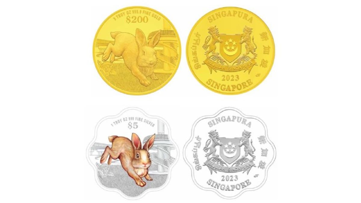 シンガポール　記念コイン　Year of Rabbit 2023 Proof Singapore Silver Year of the Rabbit 3-Coin Set l