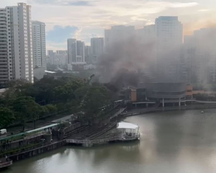 Car catches fire along Bukit Panjang Road, no injuries reported