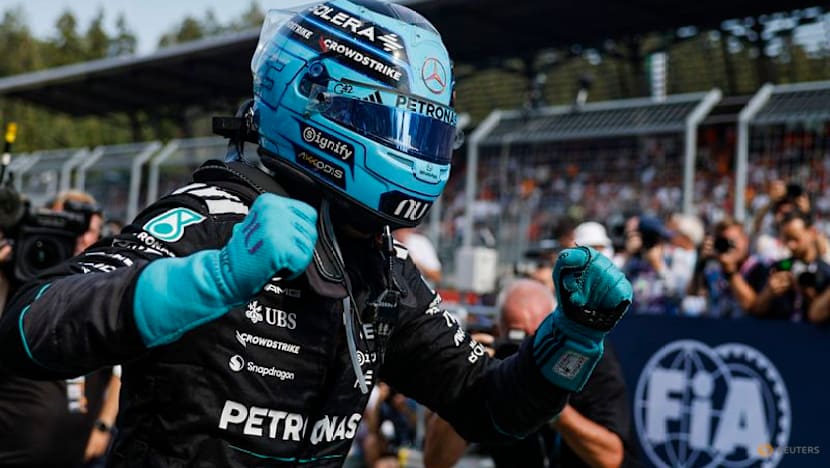 Thirsty Russell wins in Austria to trim Antonelli's lead