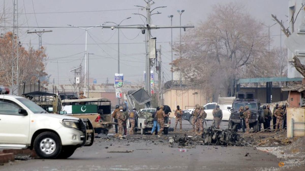 Blast targeting train carrying military personnel kills dozens in southwest Pakistan