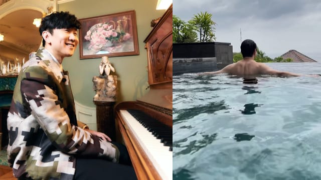 林俊杰露腹肌游泳　粉丝歪楼：还想看……