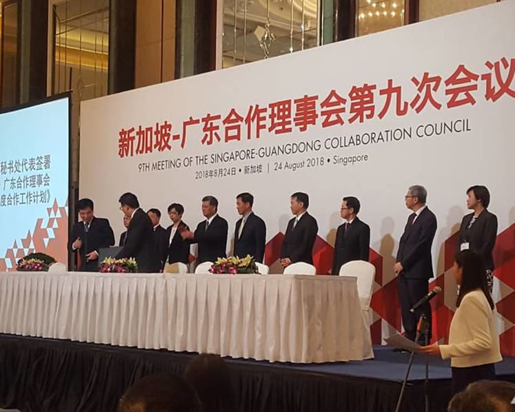 14 Singapore companies sign agreements to collaborate with Guangdong companies