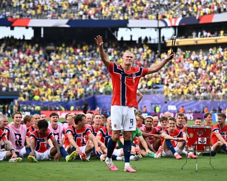 Haaland mania sweeps the World Cup as Norway rows behind its Viking hero