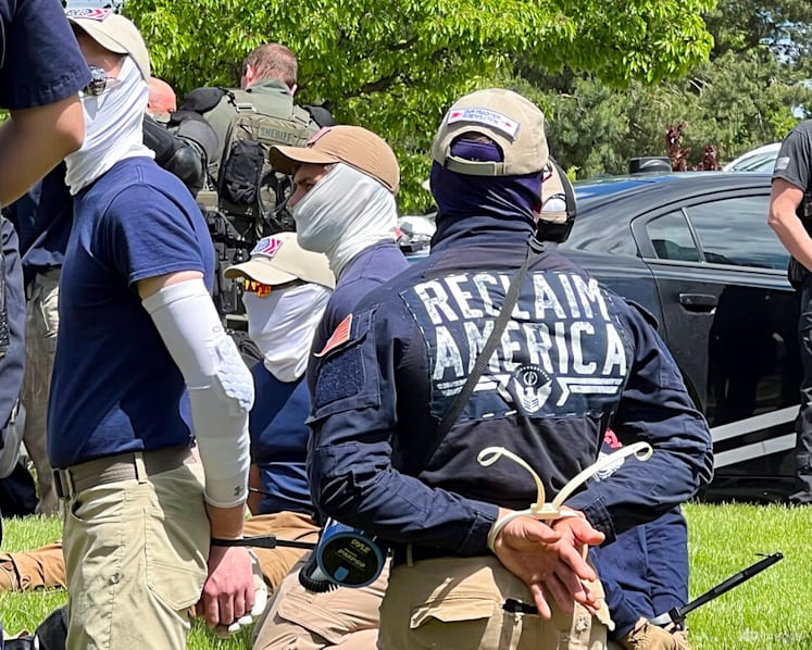 31 Patriot Front members arrested near Idaho pride event