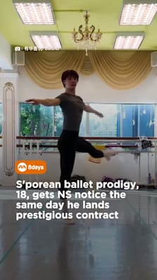 Despite scholarships, international competitions and a contract offer from the Birmingham Royal Ballet, Leo Cheng says NS is a responsibility he wants to fulfil. #8dayssg #8dayssglocalent #ballet #nationalservice #dancer 