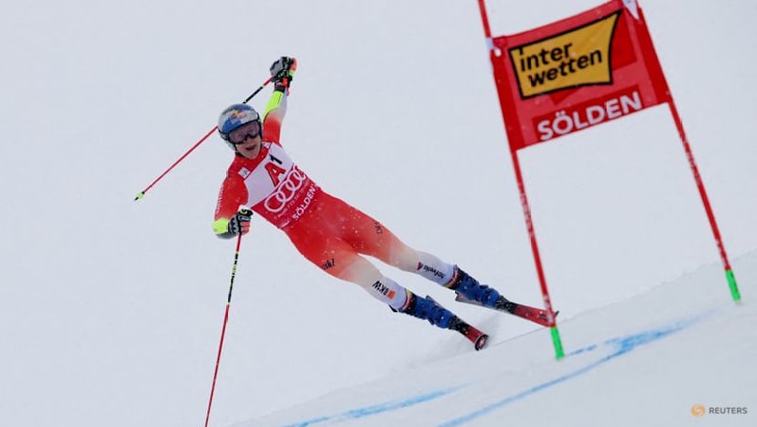 Alpine skiing-Switzerland's Odermatt opens season in style with giant slalom triumph in Soelden
