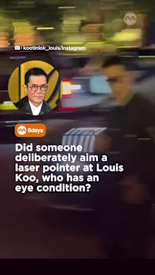 Not cool at all.  With his eye condition? That makes it even worse.  #8dayssgAsianEnt  #8dayssg #LouisKoo #laserpointer #caughtoncamera