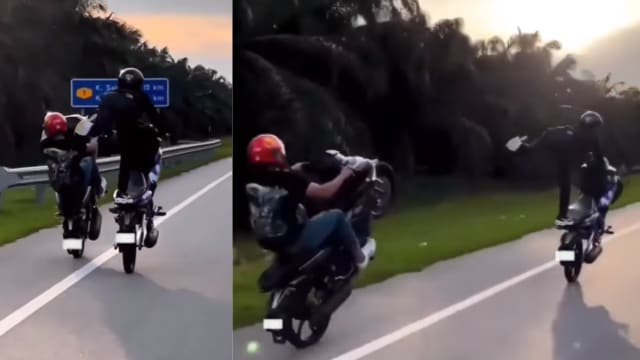 把公路当成赛车道炫特技 马国两青年被拘留