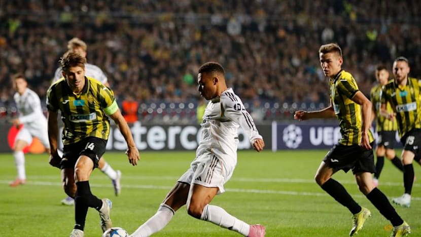 Mbappe hat-trick powers Real Madrid to 5-0 win over Kairat in Champions League