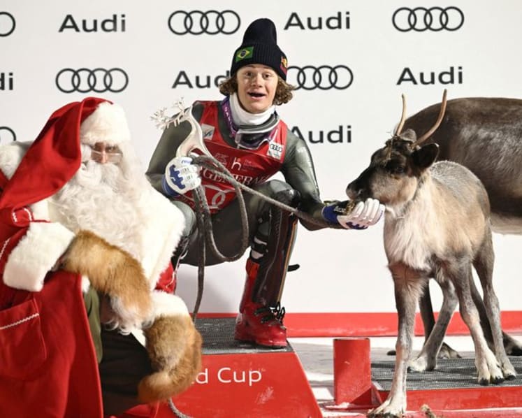 Alpine skiing-Pinheiro Braathen gives Brazil historic first World Cup win