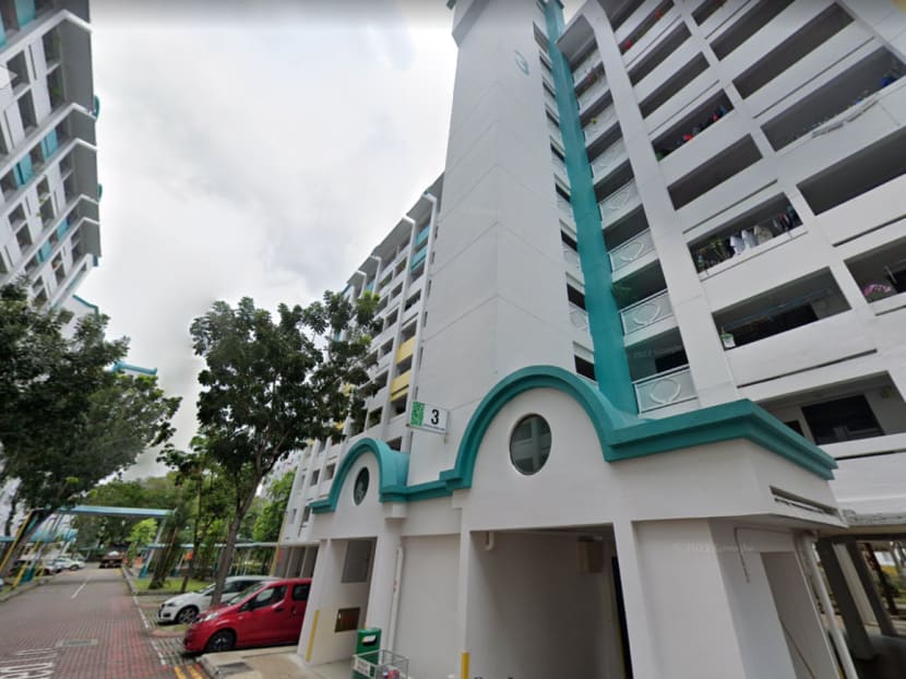 A view of Block 3 on Upper Aljunied Lane, where a fire broke out in a flat there on Aug 19, 2022.