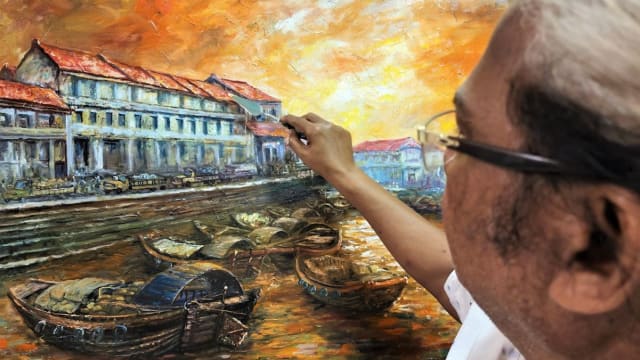 本地诗人与外籍劳工诗词配艺术家作品 诗情画艺展带出本地特色