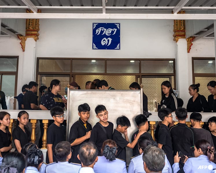 Students, teachers mourn girl killed in Thailand school shooting