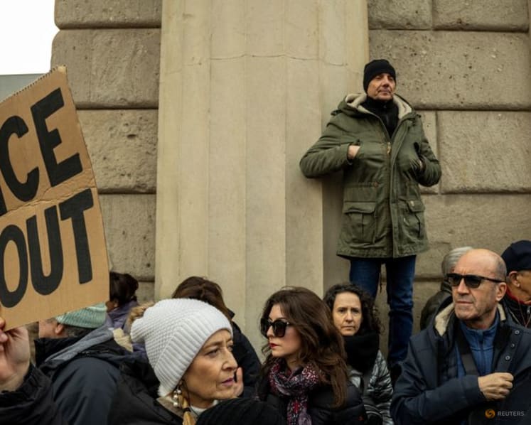 Hundreds protest in Milan over US ICE role in Games security