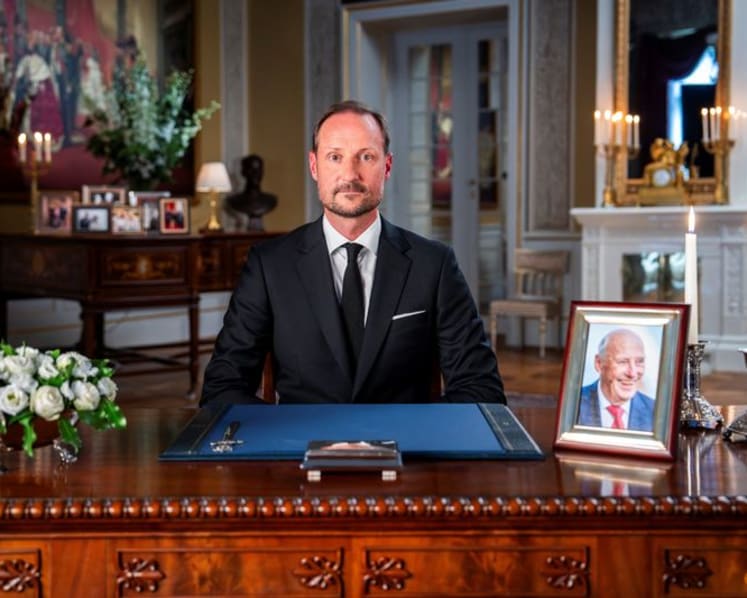 Norway's King Haakon honours 'dear father' Harald in first speech as sovereign