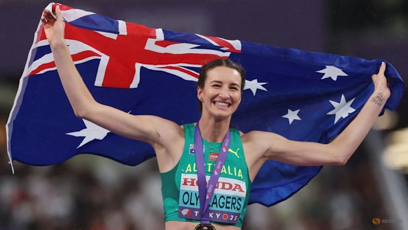 Australian Olyslagers wins high jump after long rain delay