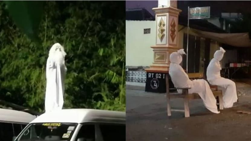 Penduduk di M'sia, Indonesia jelma sebagai hantu; takutkan orang ramai agar jangan keluar rumah