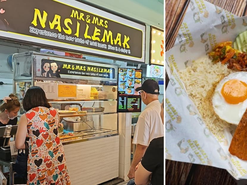 Popular hawker stall Mr & Mrs Nasi Lemak relocates for 3rd time to Tanjong Pagar, still has queue