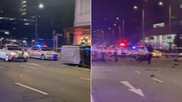骑士冲过警方路障酿芽笼路车祸 20岁骑士送院后不治