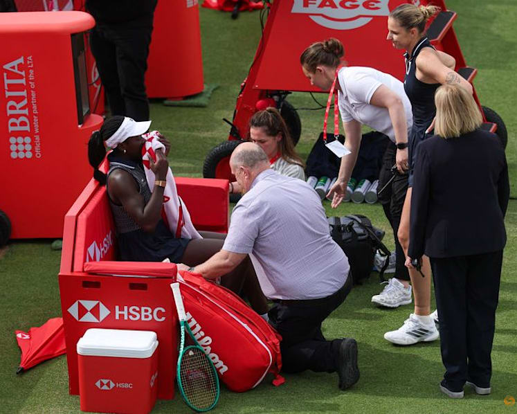 Serena's doubles match in doubt after partner Mboko is injured