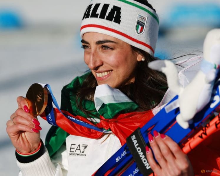 Biathlon-Vittozzi grabs gold for Italy in women's 10km pursuit