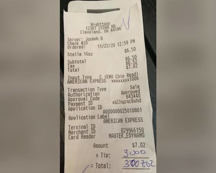 US customer leaves US$3,000 tip for a beer as restaurant closes amid COVID-19