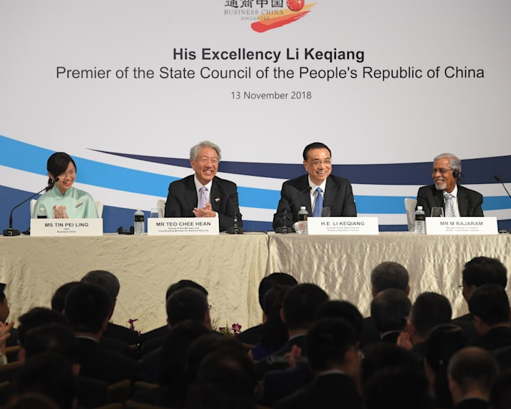 More frequent meetings between S’pore, China leaders to deepen ties among younger leaders: Premier Li Keqiang