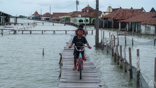 Deserted villages, power cuts: Java’s sinking coast hits residents hard, as Prabowo plans 700km sea wall