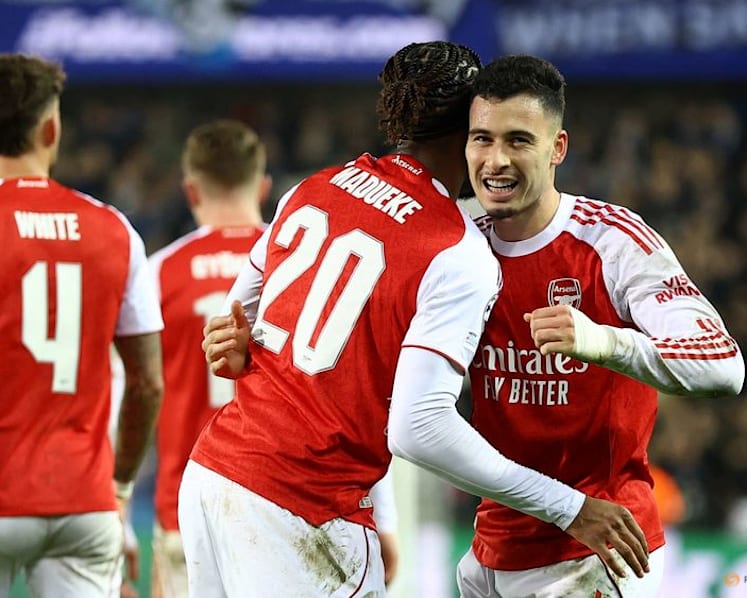 Arsenal make it six out of six with easy win over Club Brugge
