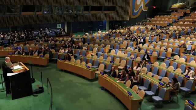 多国代表联合国集体退席 抗议内坦亚胡演讲