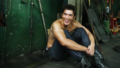Did Someone Abandon A Shirtless Elvin Ng At A Car Workshop?