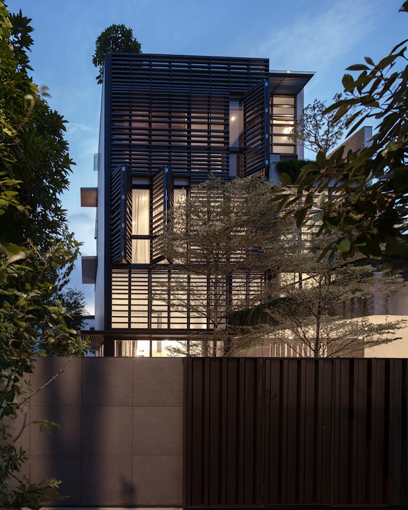 A multigenerational home in Singapore where privacy and togetherness coexist