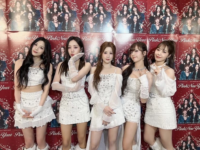 K-pop group Apink performing in Singapore in February K-pop group Apink performing in Singapore in February