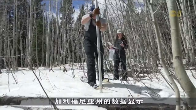 美国科罗拉多州降雪量创新低 初春高温一度达30度