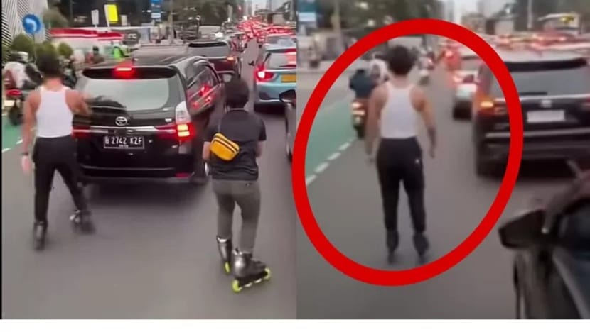 Viral pesepatu roda meluncur tanpa pengaman di jalan Jakarta, Gubernur Pramono keluarkan peringatan