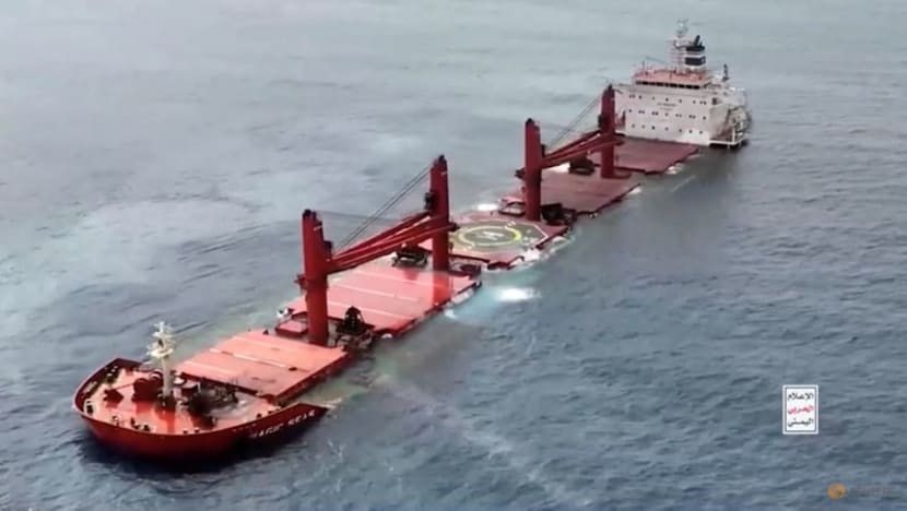 Rescued crew of Greek ship sank by Houthis taken to Saudi Arabia Rescued crew of Greek ship sank by Houthis taken to Saudi Arabia