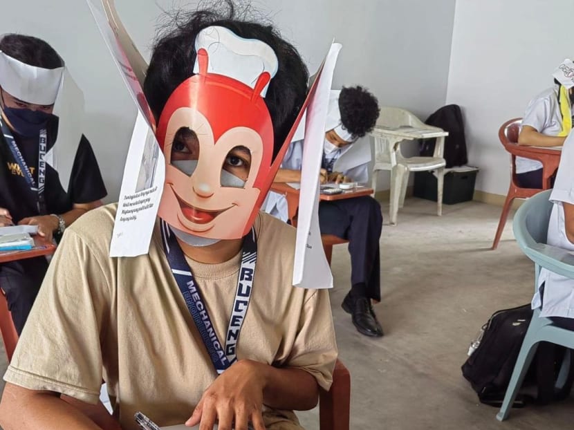 #trending: Creative ‘anti-cheating’ hats by university students in Philippines go viral