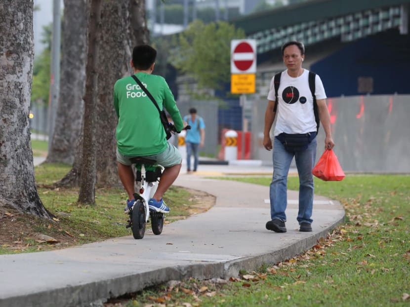 There are about 7,000 food-delivery riders who use personal mobility devices and are engaged by GrabFood, Foodpanda and Deliveroo in Singapore.
